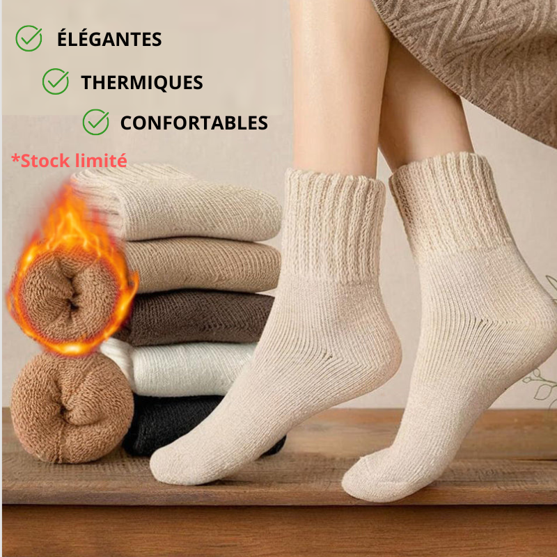 Chaussettes thermiques d'hiver décontractées pour femmes – PASFLI
